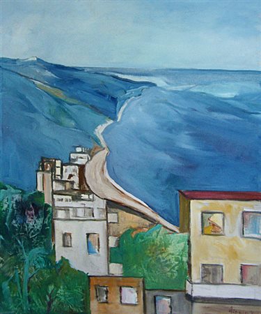 ILIO FIORINI Livorno 1913 – Livorno 1996 Senza titolo Olio su tela 60 x 50....