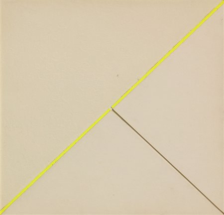 Sandro DE ALEXANDRIS (Torino, 1939 ) Giallo diagonale - proiezione di luce"...