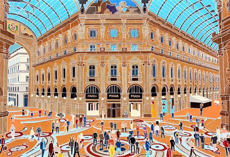 Sandro BORRONI (Legnano, 1944 ) Galleria Vittorio Emanuele 2017 blindatura...