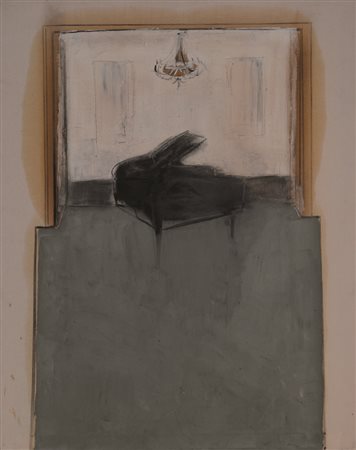 Firmato. ANGELO BORDIGA (1963) - Senza titolo, 2010, Olio su tela, cm. 100 x...
