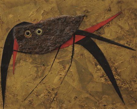 Firmato, datato. ROBERTO CRIPPA (1921 – 1972) - " Uccello mitologico ", 1971,...