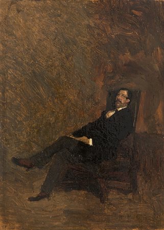 Giuseppe De Nittis (Barletta 1846 - Saint Germain en Laye 1884)"Ritratto di...