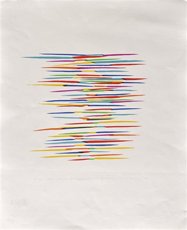 Piero Dorazio Senza titolo, 1977;Acquaforte, 53 x 43 cm Firma e data, dedica...