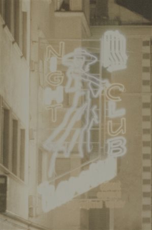 Insegna Night Club Blu River (Navarro) Bolzano, Anni '50/'60;Tubi al neon...