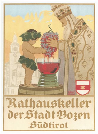 Albert Stolz (Bozen/Bolzano 1875–1947) Manifesto “Rathauskeller der Stadt...