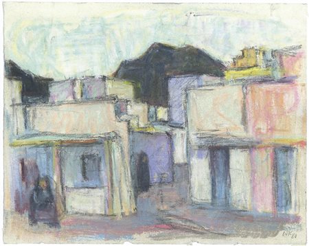 Wilfried Kirschl (Wörgl 1930 – Innsbruck 2010) Villaggio a Marocco,...