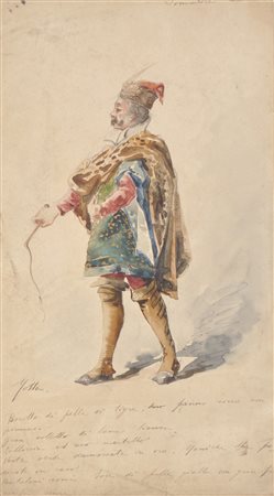 Künstler des 19. Jh./Artista dell’Ottocento Bozzetto di costume di...