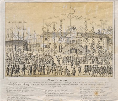 Erinnerung an das große Festschiessen, 1855;Ricordo alla grande festa di tiro...