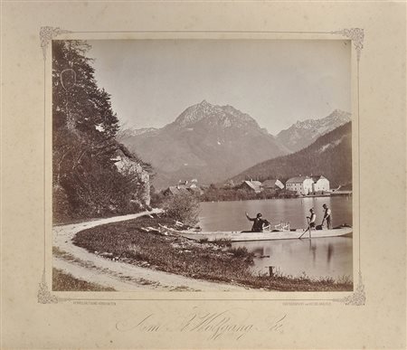 Victor Angerer Al lago Wolfgangsee, 1890 ca.;Fotografia, 23 x 27,5 cm, su...