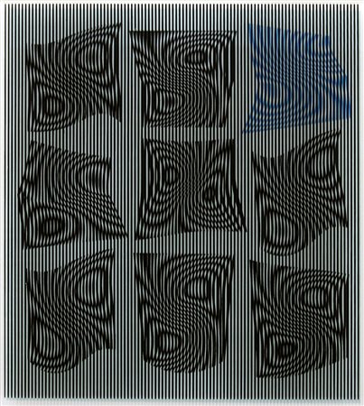 Alberto Biasi 1937, Padova (Pd) - [Italia] Ottiche dinamiche serigrafia 35x28...