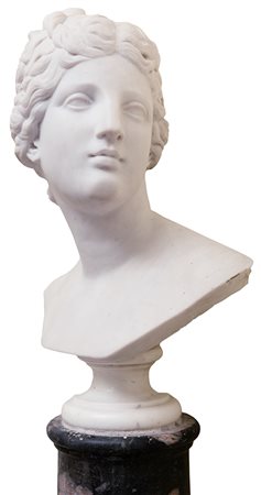 Valerio Villareale (1773-1854), ambito di Testa femminile Marmo bianco...