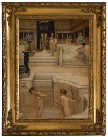 Lawrence Alma-Tadema (1836-1912), copia da Donne romane alle terme Stampa su...