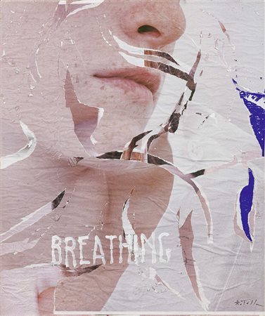 Mimmo Rotella, Catanzaro 1918 - Milano 2006, Breathing, 2000, Décollage e...