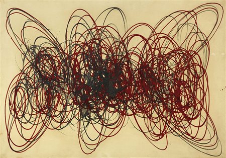 Roberto Crippa, Milano 1921 - Bresso (Mi) 1972, Spirali, 1951, Olio su tela,...