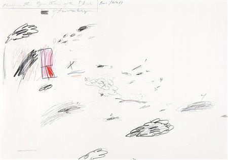 Cy Twombly (Lexington 1928 - Roma 2011)"Senza titolo" 1961-1963grafite,...