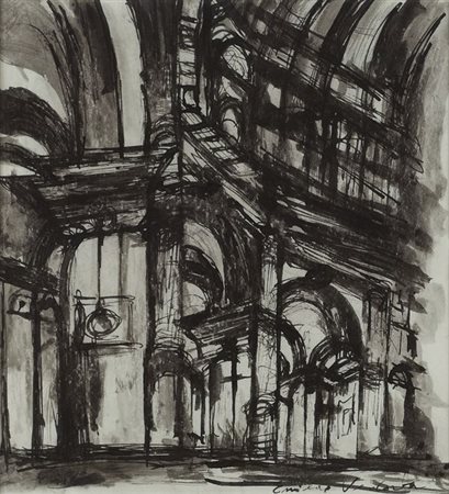 Emilio Vedova (Venezia, 1919 - 2006) Chiesa della Madonna della Salute...