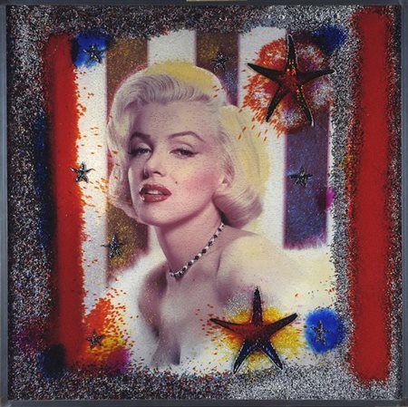 Omar Ronda (Biella, 1947) Marilyn Frozen, 2010 Plastic and foto, cm. 100x100...