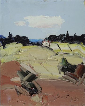 Sergio Scatizzi (Gragnano, 1918 - Firenze, 2009) Paesaggio, 2009 Olio su...