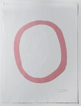 Lucio Fontana (Rosario di Santa Fè, 1899 - Comabbio, 1968) Nudo Rosa, 1967...