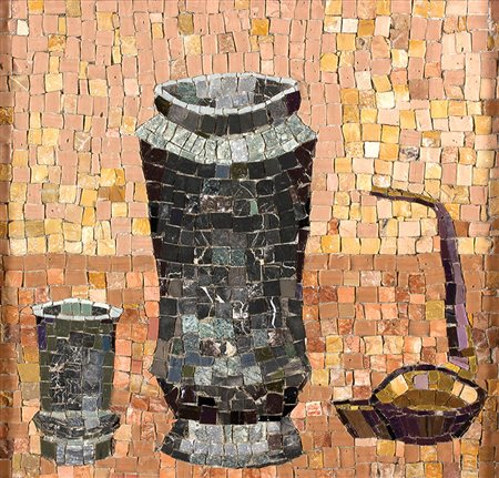 EDITA WALTEROWNA BROGLIO Natura morta, 1964 Mosaico, 32 x 33,5 cm...
