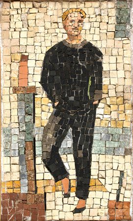 EDITA WALTEROWNA BROGLIO Amleto, 1967 Mosaico, 34 x 20 cm Dichiarazione di...