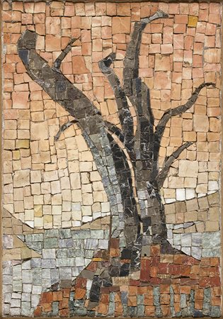EDITA WALTEROWNA BROGLIO Il mutilato, 1950 Mosaico, 36 x 25 cm Dichiarazione...