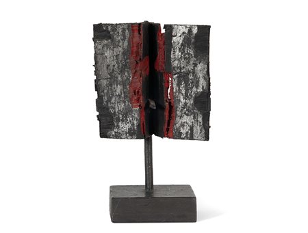 Agenore Fabbri (1911-1998), Personaggio IX, 1961 legno policromo e ferro, cm...