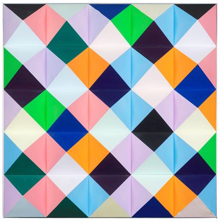 Hans-Jorg Glattfelder (1939), PYR 229, 1971 rilievi con piramidi, cm 50x50x10...