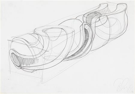 Tony Cragg (1949), O.T., 1996 matita su carta, cm 29,5x41,5 firmato e datato...