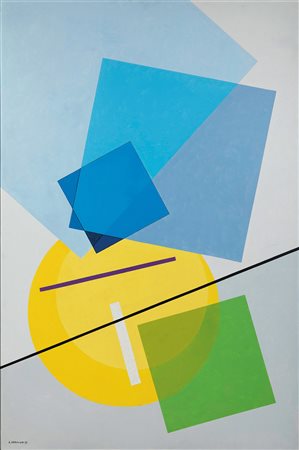 Luigi Veronesi (1908 – 1998) olio su tela, cm 180x120 firmato in basso a...