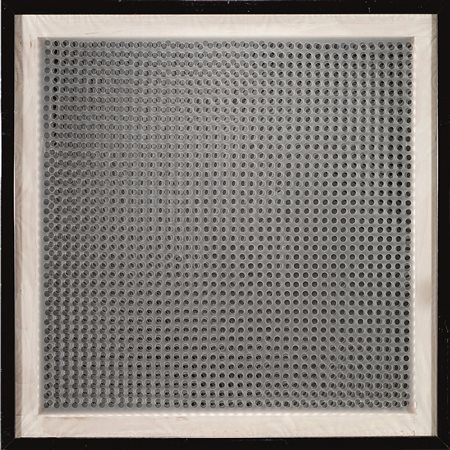 Dadamaino (1930-2004), Volume a moduli sfasati, 1960, plastica fustellata su...