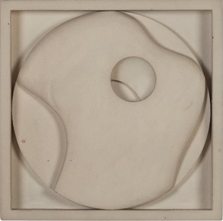 Aldo Galli (1906-1981), Rilievo, 1938, legno verniciato, cm 37X37 Firmato e...