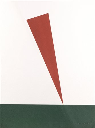 Mauro Staccioli (1937), Senza titolo, 1994, serigrafia su carta, cm 38x29,5...