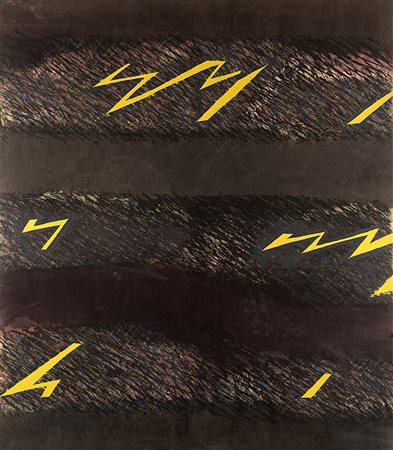 Sandro Martini (1941), La Salamandra,1973, tempera su tela, cm 150x130...