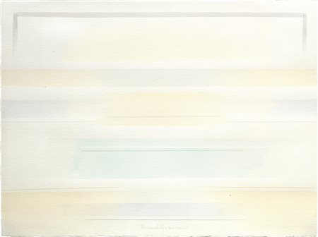 Riccardo Guarneri (1933), Senza titolo, 2014, acquarello su carta, cm 56x76...