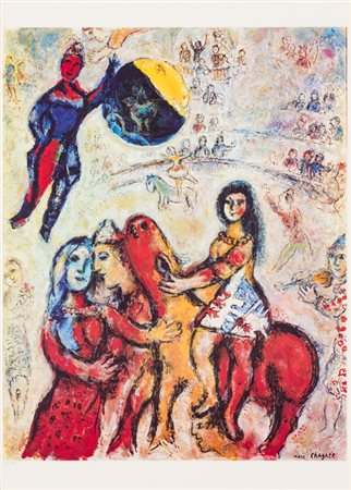 MARC CHAGALL (1887-1985)Senza TitoloLitografia d'apréscm 68x49Firma in lastra