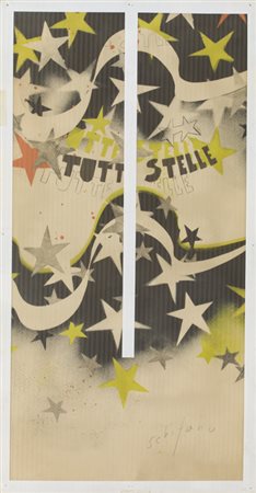 MARIO SCHIFANO (1934-1998)Tutte Stelle, 1967Manifesto in carta e pvc...