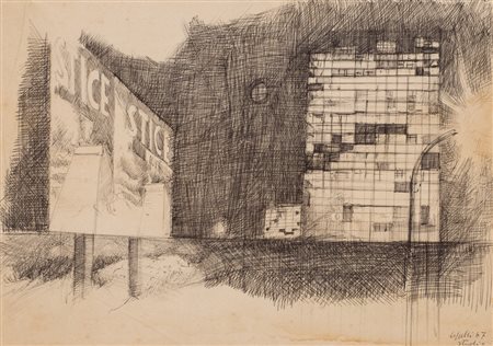 GIOVANNI CAPPELLI (1923-1994)Studio, 1967China su cartacm 33x47Firma, titolo...