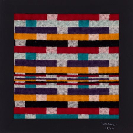 OTTAVIO MISSONI (1921-2013)Senza Titolo, 1979Arazzocm 38x38Firma e datazione...