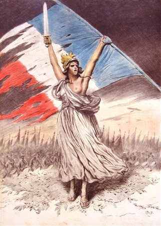Georges Scott 1873, Parigi - 1943, Parigi - [Francia] Pour le drapeau! Pour...