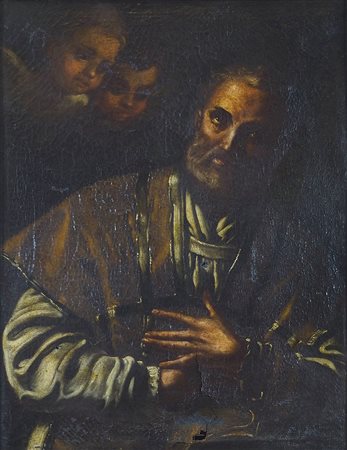 Ambito di Francesco Solimena 1629-1716 "Santo" cm. 62x48 - olio su tela...