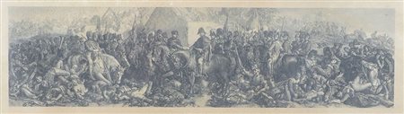 "Battaglia di Napoleone" cm. 50x115 - stampa incorniciata