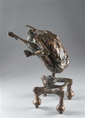 MINGUZZI LUCIANO (1911 - 2004) Acrobata. Scultura in bronzo fuso a cera...