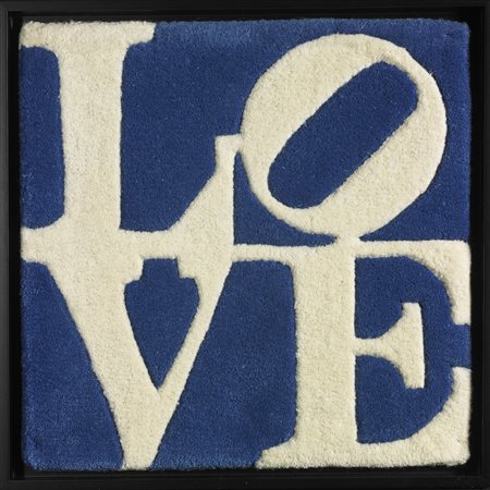 INDIANA ROBERT (n. 1928) 04-LOVE. Tappeto. Cm 39,00 x 39,00. N.228. Al retro...