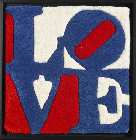 INDIANA ROBERT (n. 1928) Czech Love. Tappeto. Cm 39,00 x 39,00. N.249. Al...