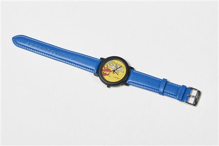 HARING KEITH (1958 - 1990) Senza titolo. 1986. Orologio. Cm 5,00 x 24,00....