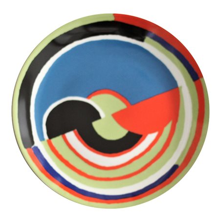 SONIA DELAUNAY TERK, Signal, Piatto in ceramica Diam.30 Esemplare 198/500...