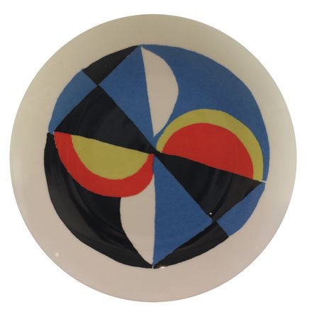 SONIA DELAUNAY TERK, Windsor, Piatto in ceramica Diam. 25 Esemplare 335/900...