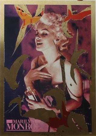 MIMMO ROTELLA, Bellezza Eterna "Ultimo atto d'amore", Serigrafia polimaterica...