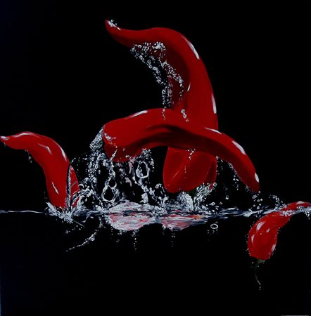 Giuseppe Gorga (1960) Delfini rossi Acrilico su tela anno 2017 cm 100x100